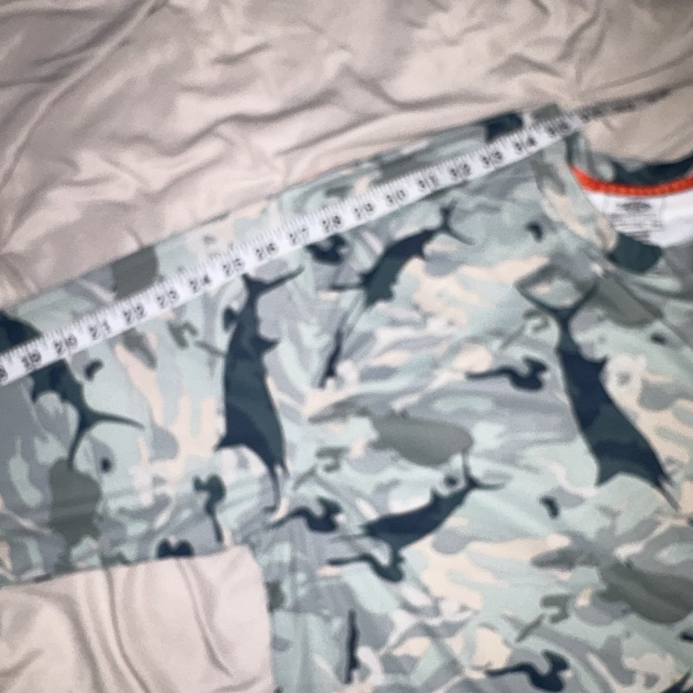 AFTCO Fishing Shirt Mens XL Blue Camo Marlin‎ AFTECH Performance Long Sleeve - Picture 8 of 8